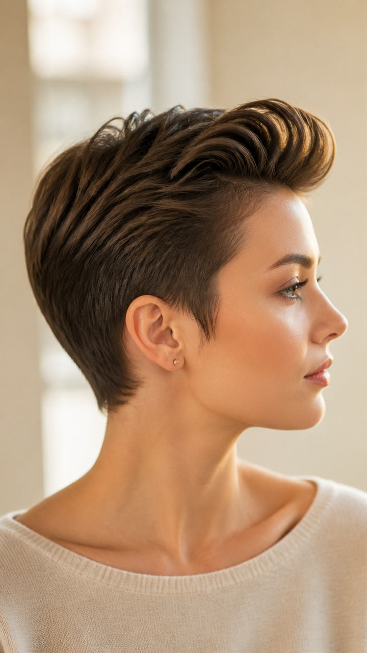 Sleek Mini Pompadour