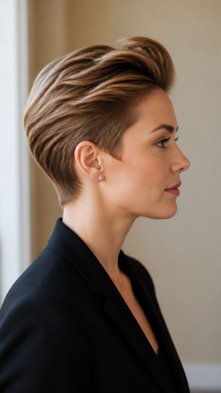 Sleek Mini Pompadour