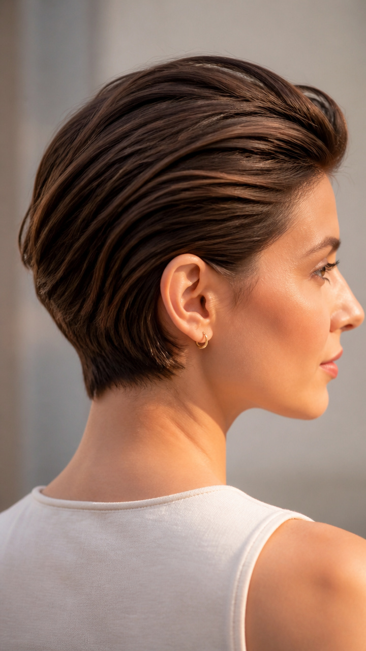 Slicked-Back Top with Volume
