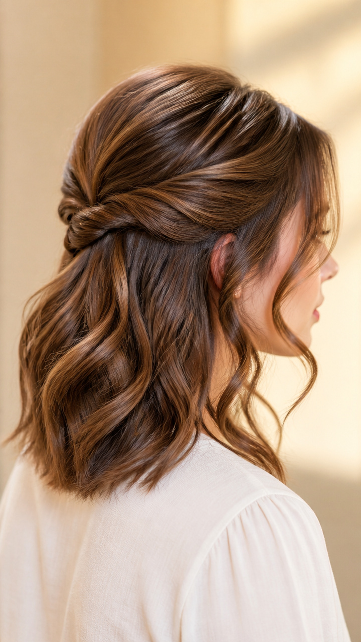 Smooth Half-Up Twist