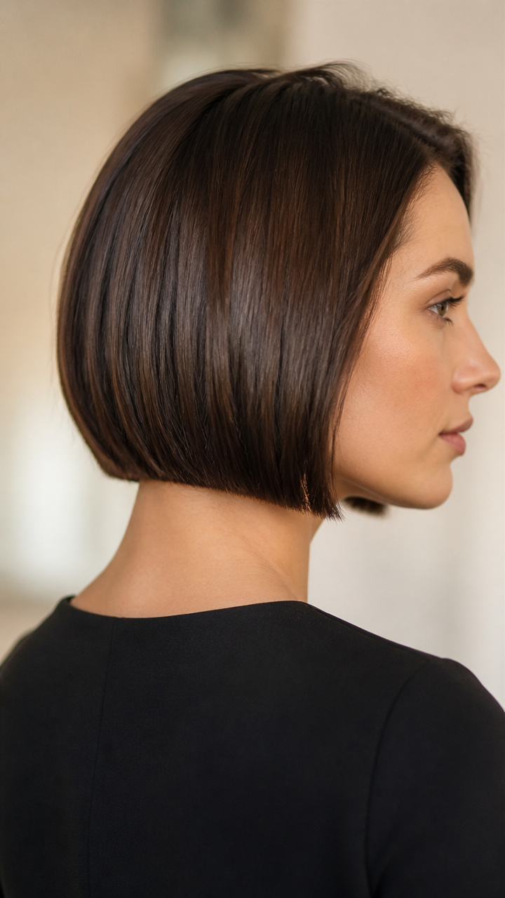 Straight Razor-Edged Bob