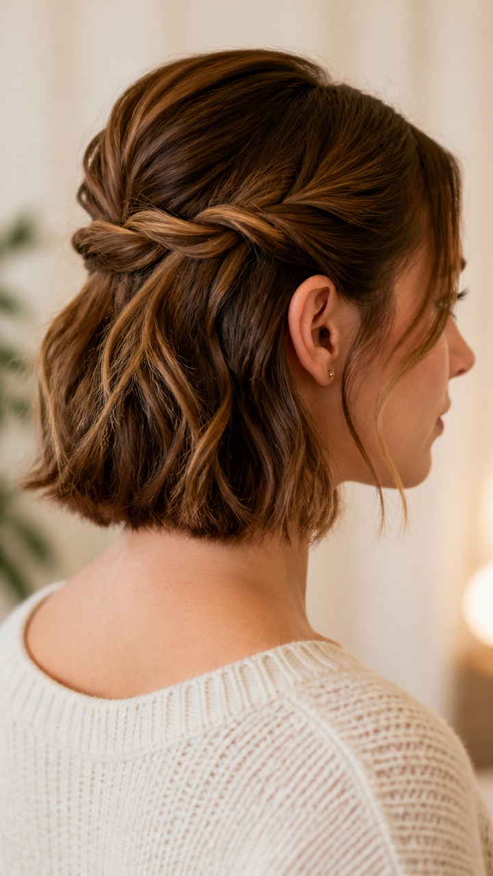 Twist-and-Pin Half Up