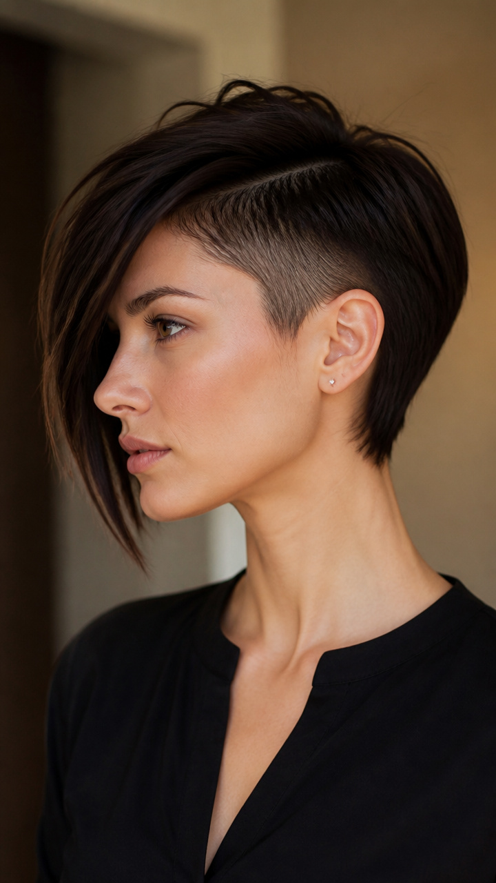 Undercut with Long Fringe