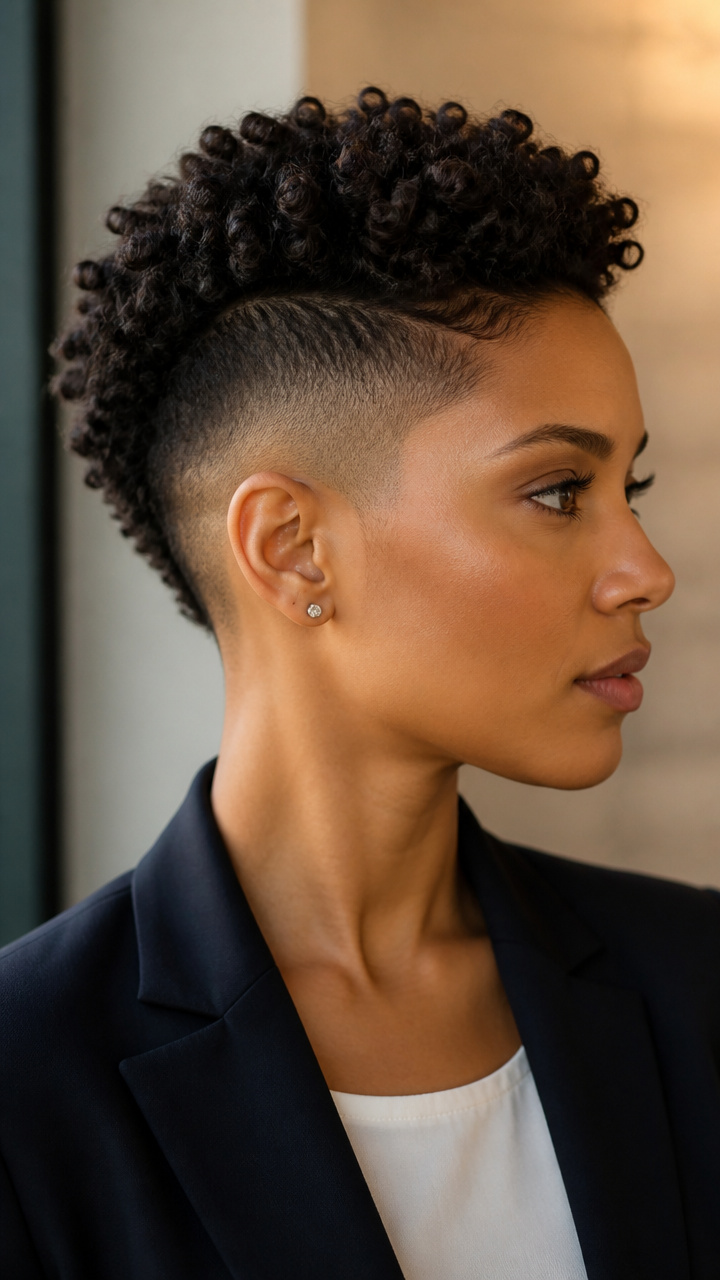 Faux Hawk with Tapered Sides