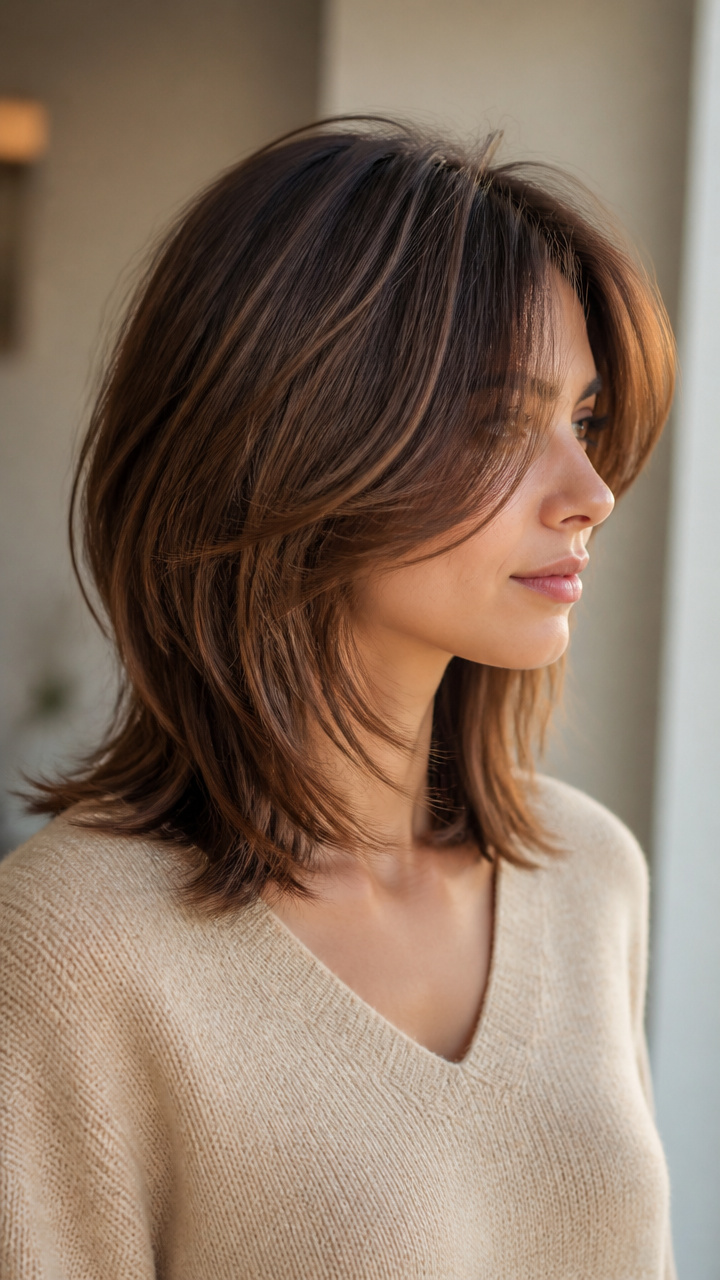 Feathered Layers with Curtain Fringe