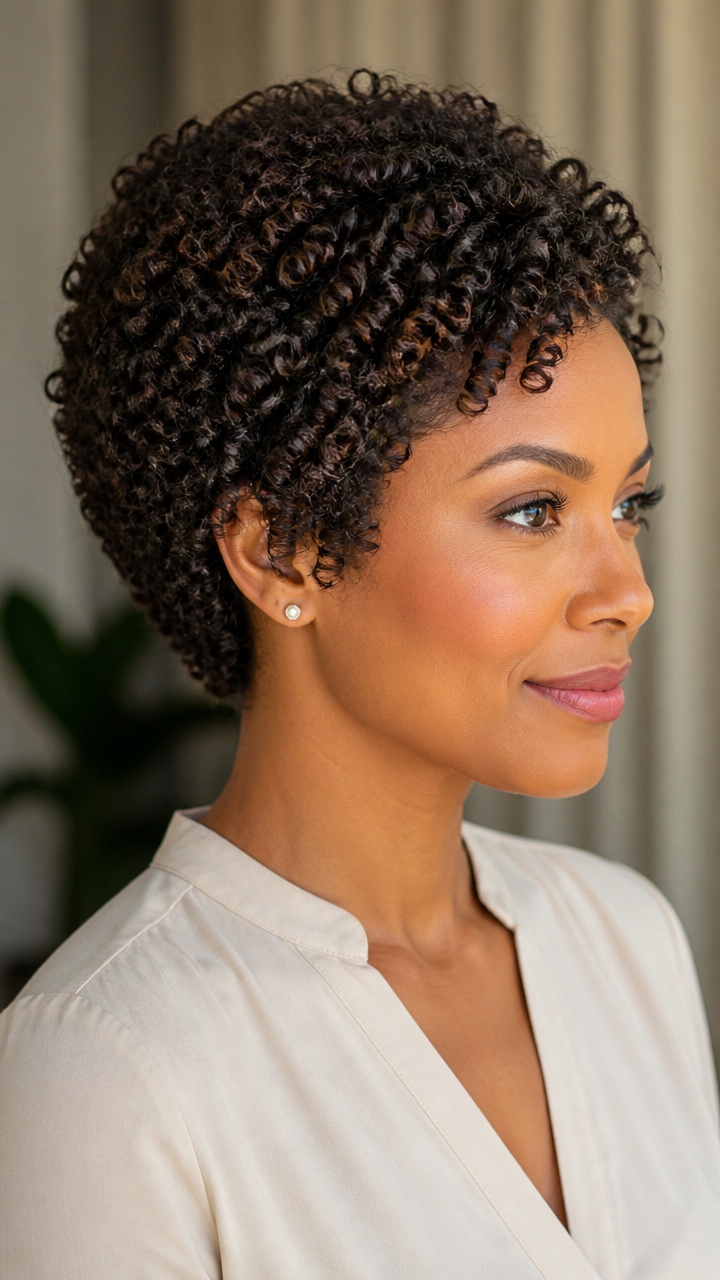 Natural Curls Defined and Shaped