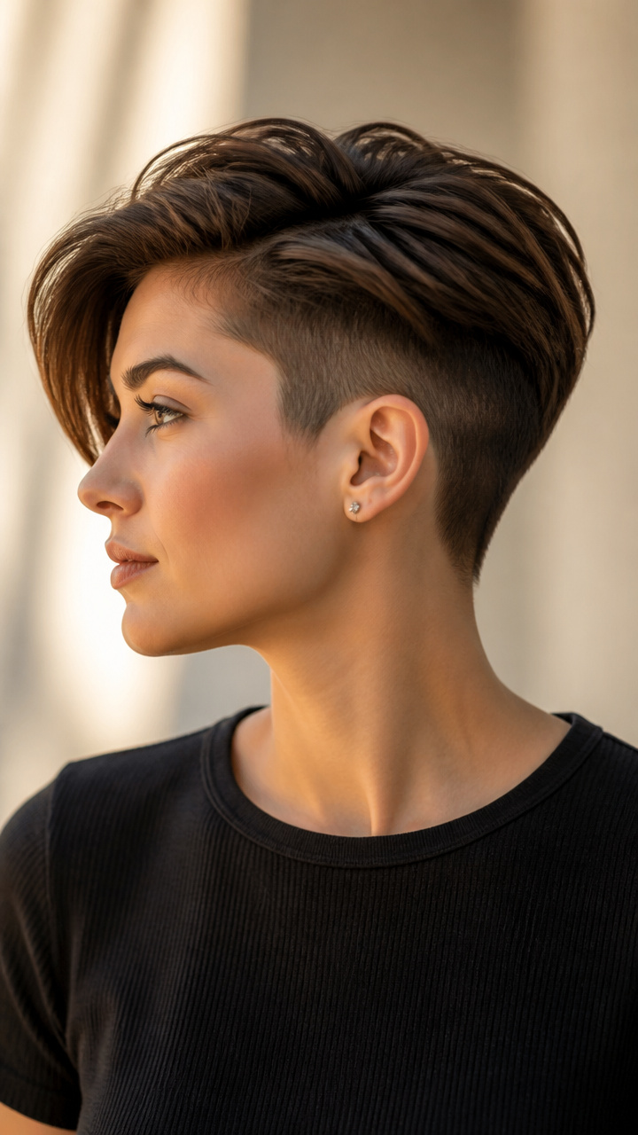 Polished Undercut with Full Top