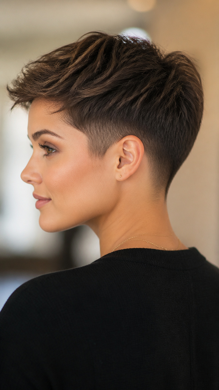 Textured Crop with Tapered Sides