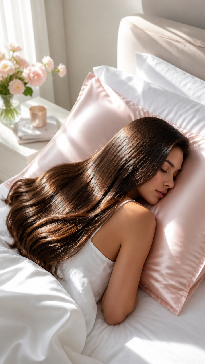 Swap Your Pillowcase for Silk or Satin
