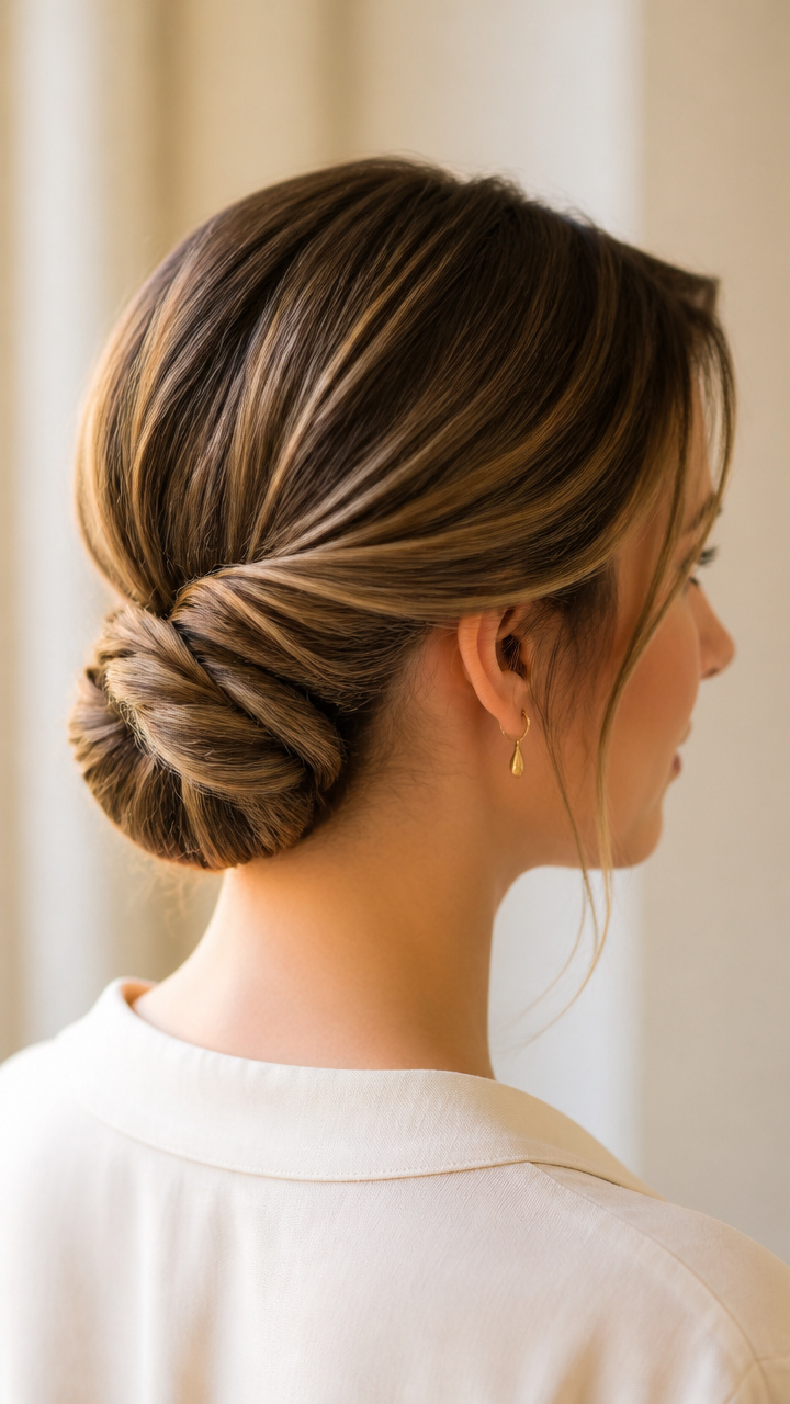 Twisted Low Chignon
