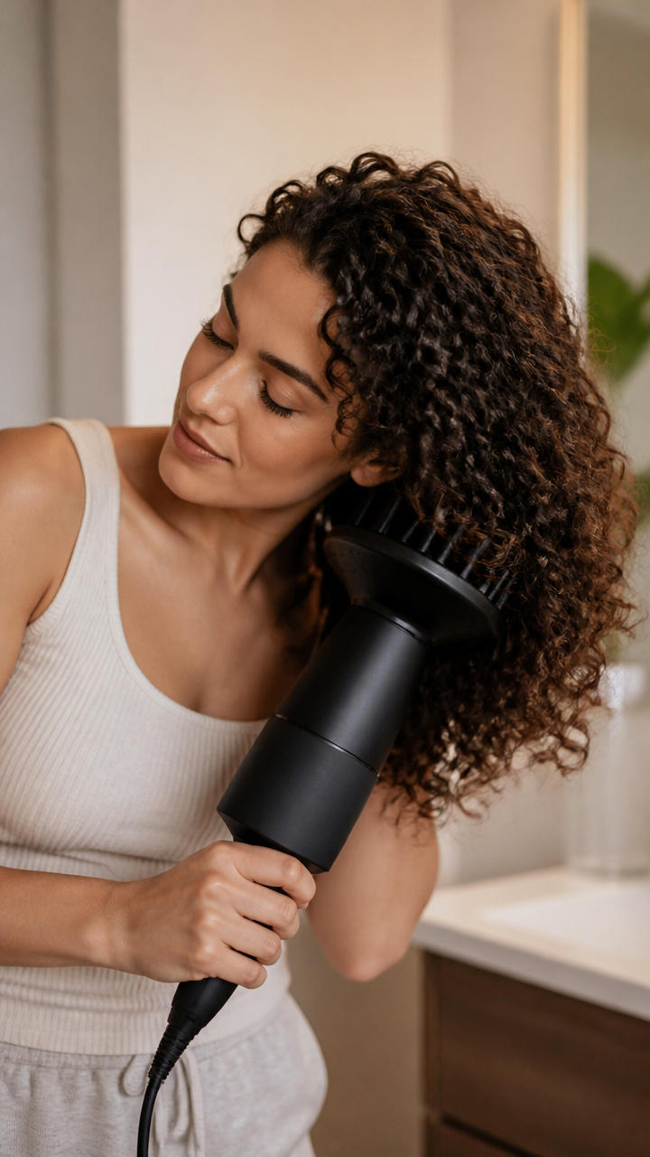Dry Curls Without Creating Frizz