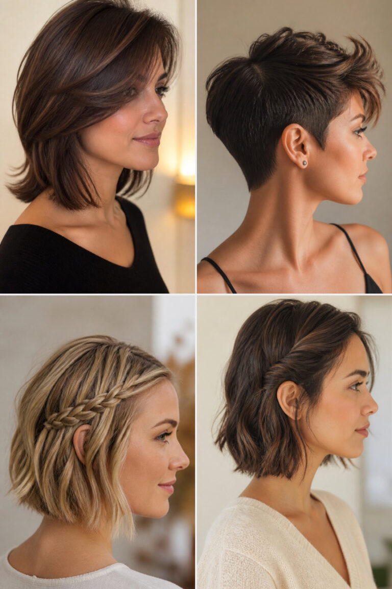 18 Easy Hairstyles for Short Hair When You're Running Late
