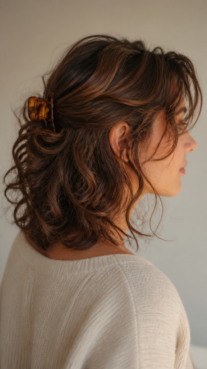 Curls Pinned Back Temporarily
