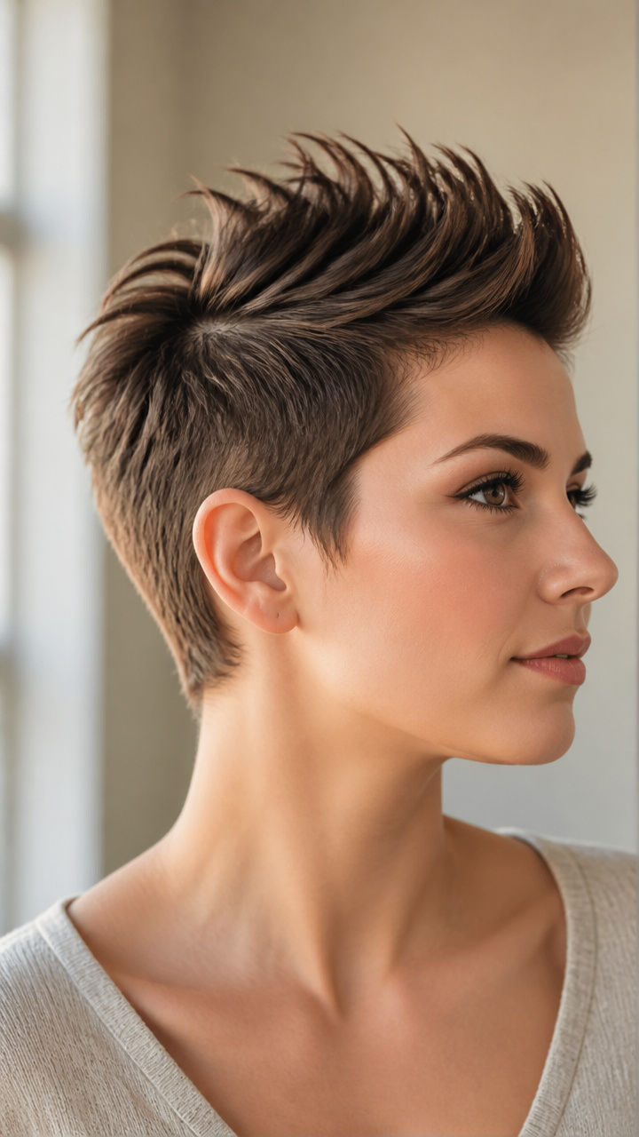 Faux Hawk with Textured Spikes