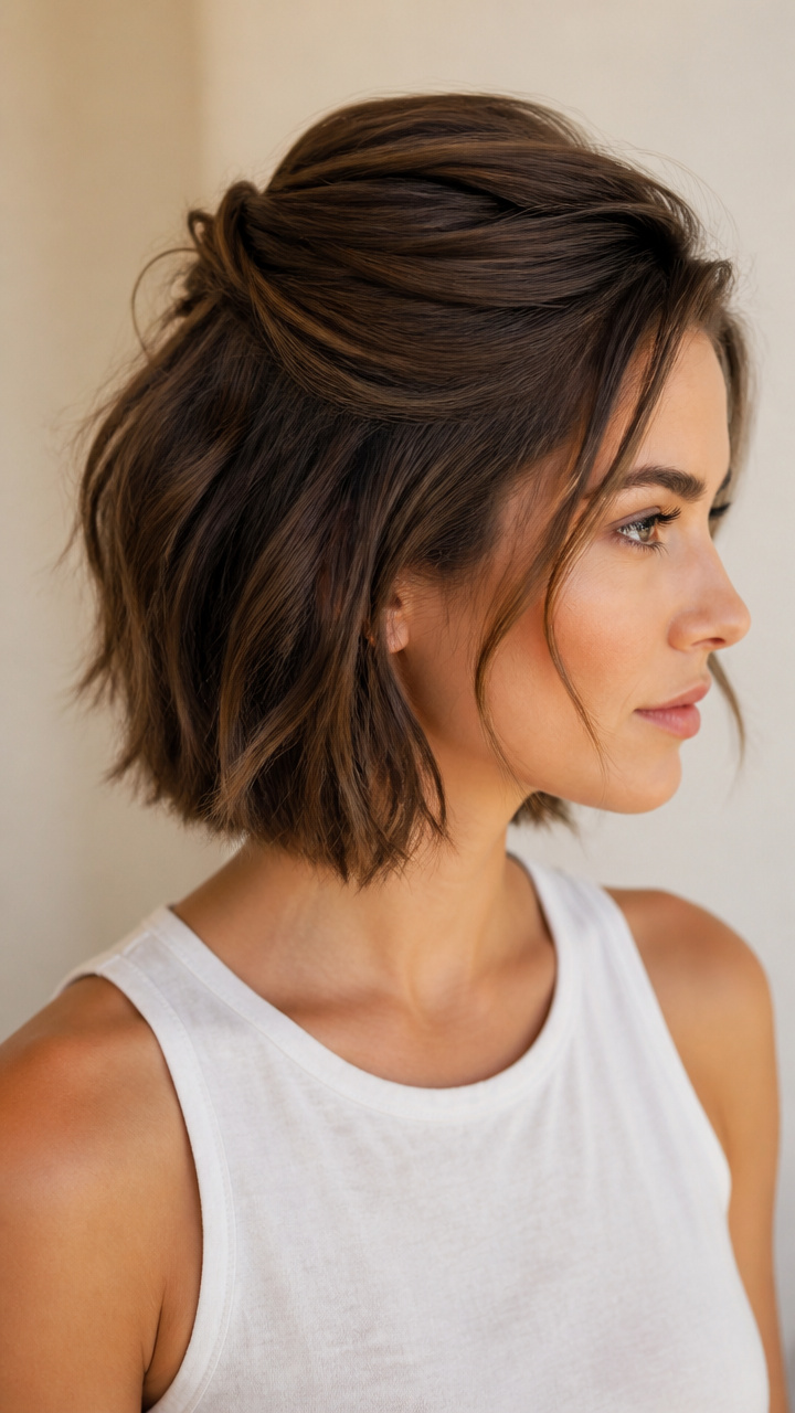 Half-Up Mini Quiff