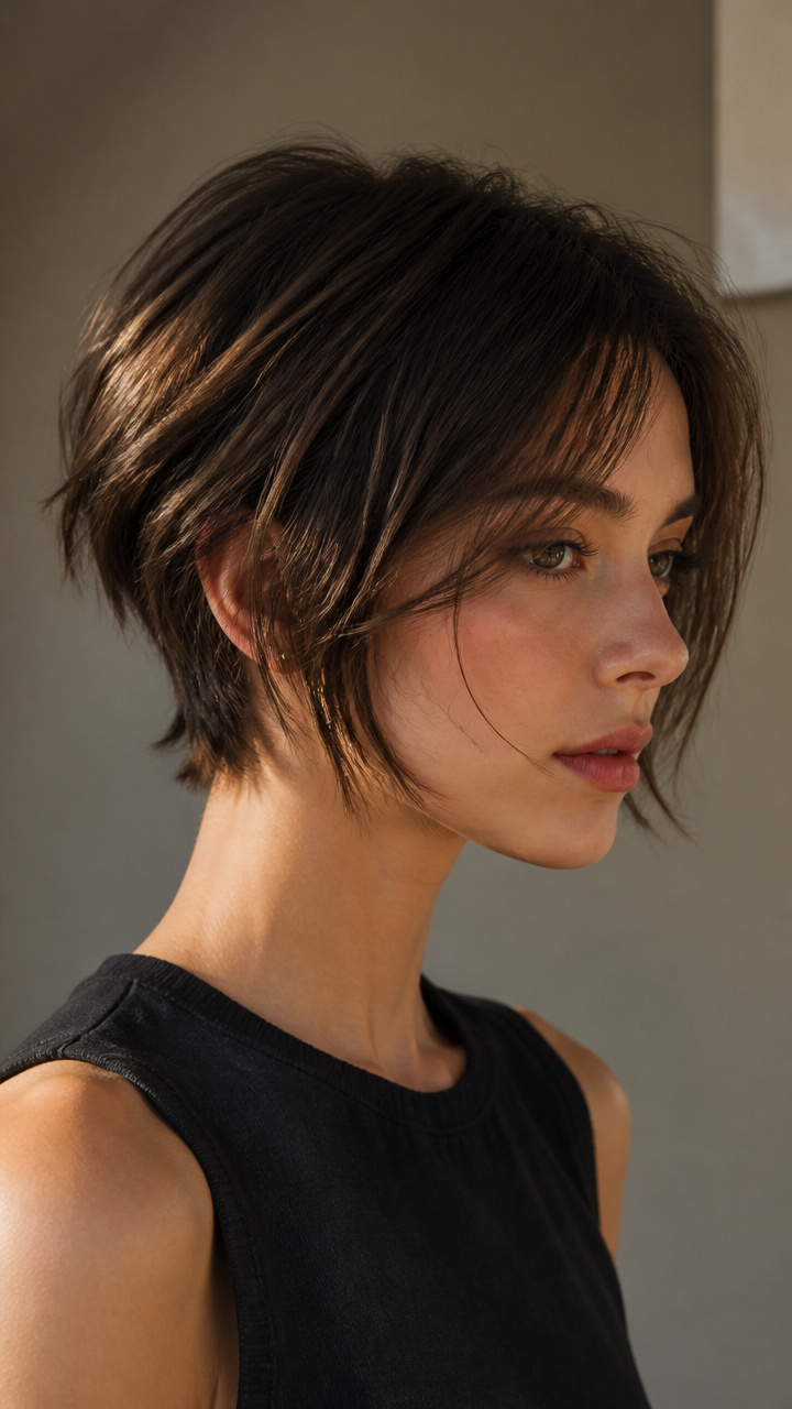 Piece-Y Fringe with Gritty Finish