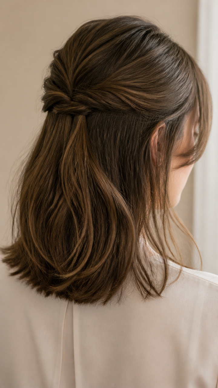 Polished Half-Up Twist