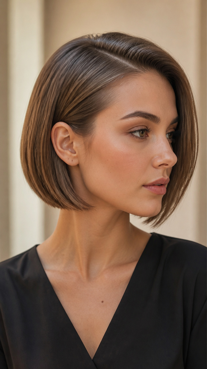 Polished Side Part Bob