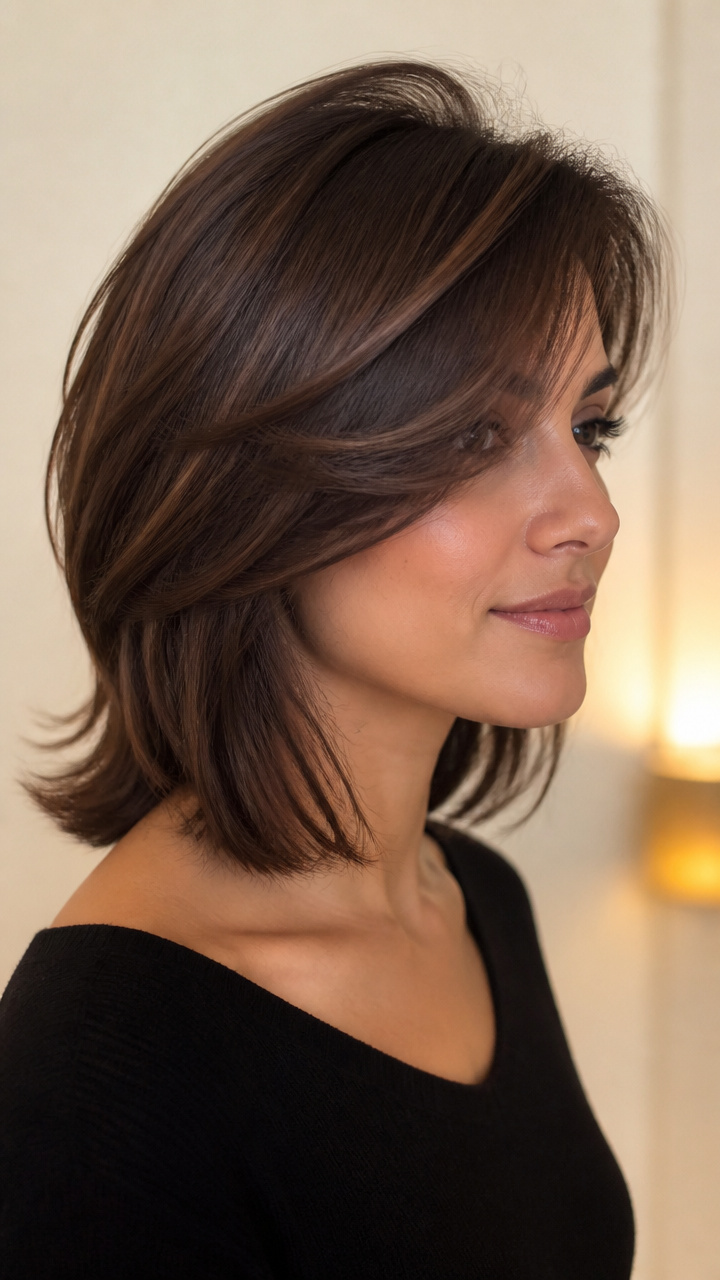 Side-Swept Bangs With Volume