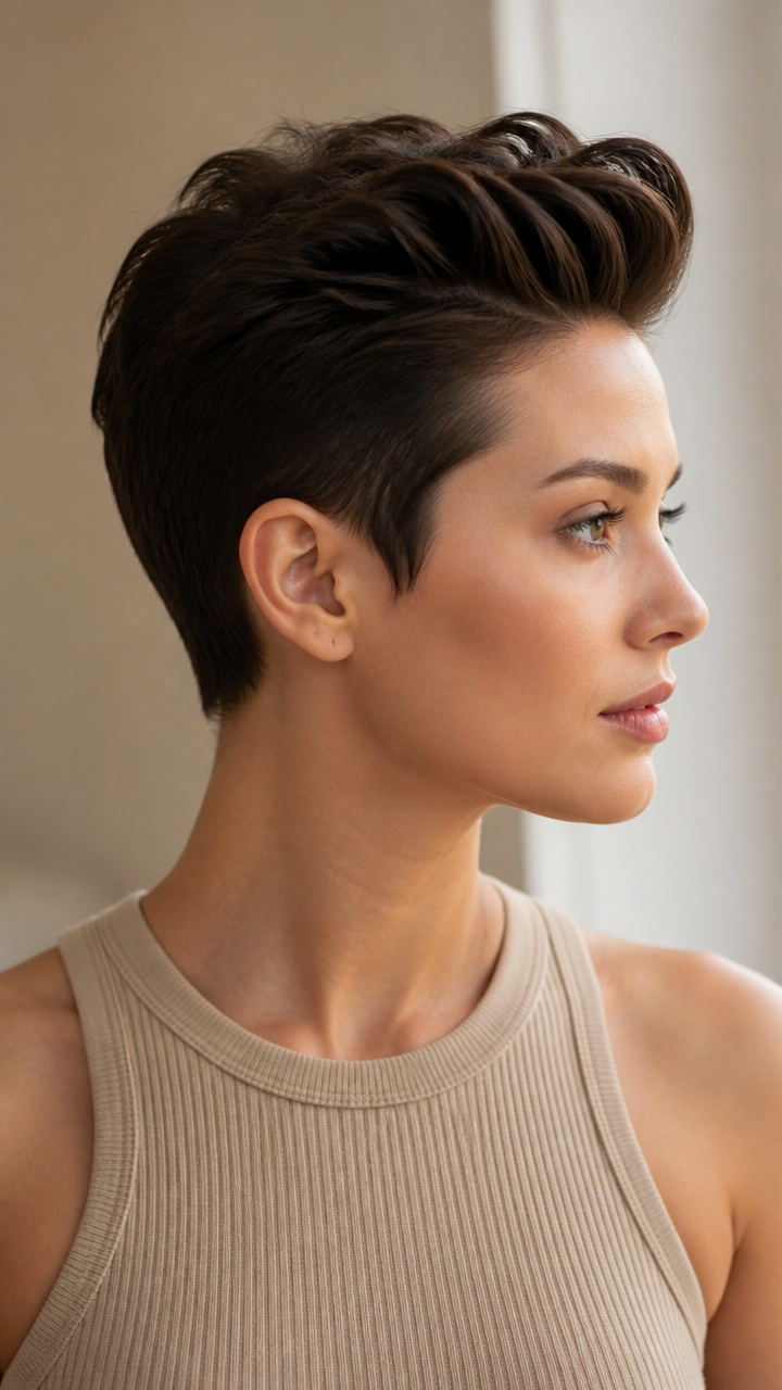 Sleek Mini Pompadour