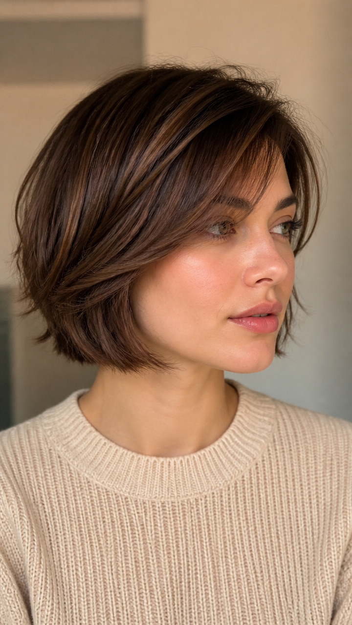 Soft Side-Swept Bangs