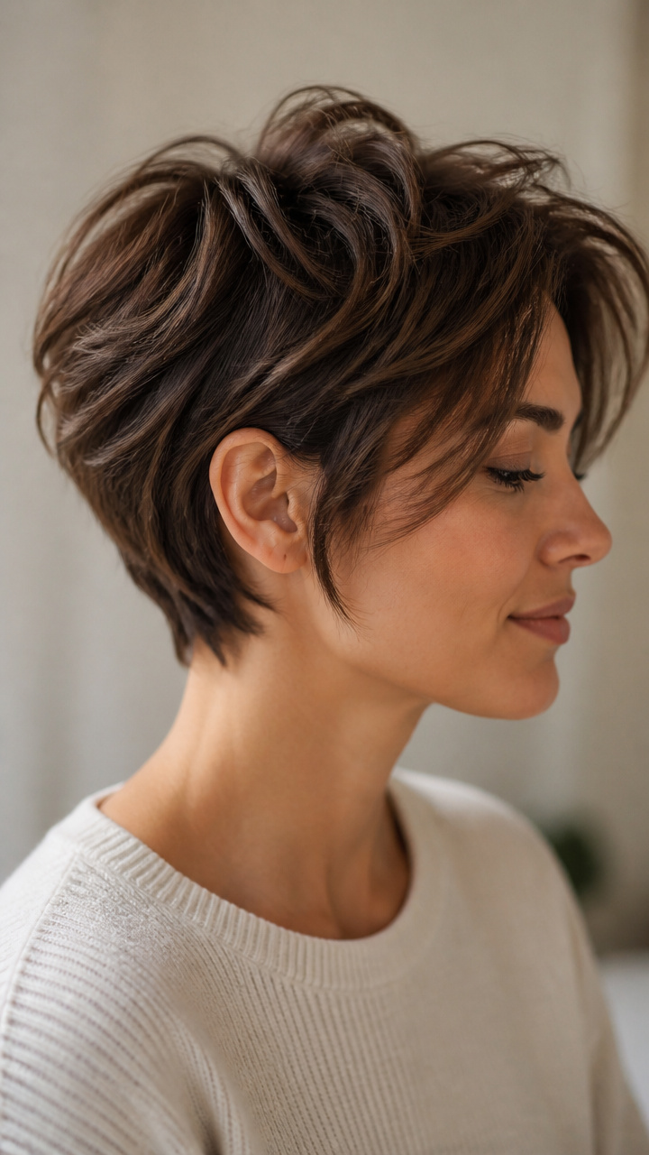 Textured Tousled Crop