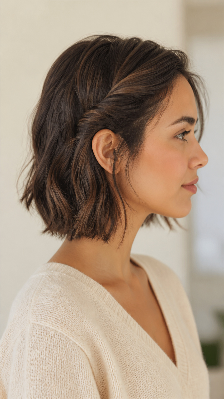 Twist-and-Tuck Behind Ear